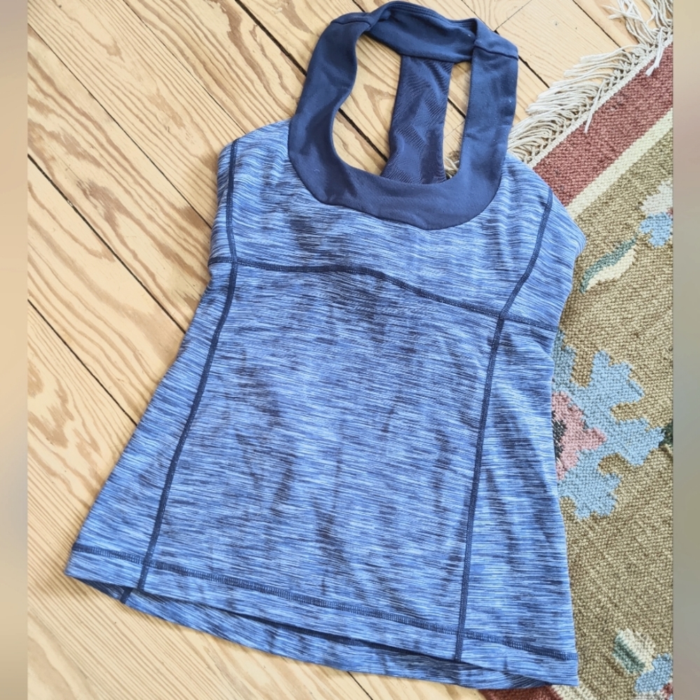 Lululemon Scoop Neck Tank Royalty Space Dye / Royalty 6